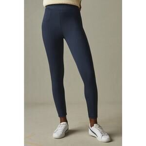 American Giant Pants Ponte Slim High Rise Stretch Navy Blue Size 12 NEW